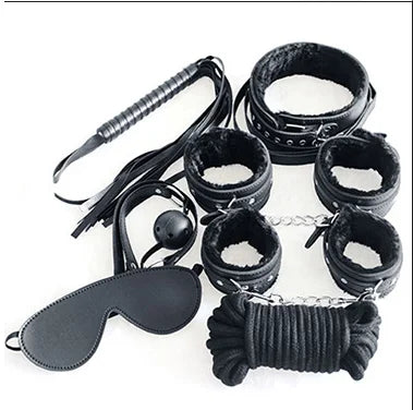 7-Piece Adult SM BDSM Bondage Kit multiple colors