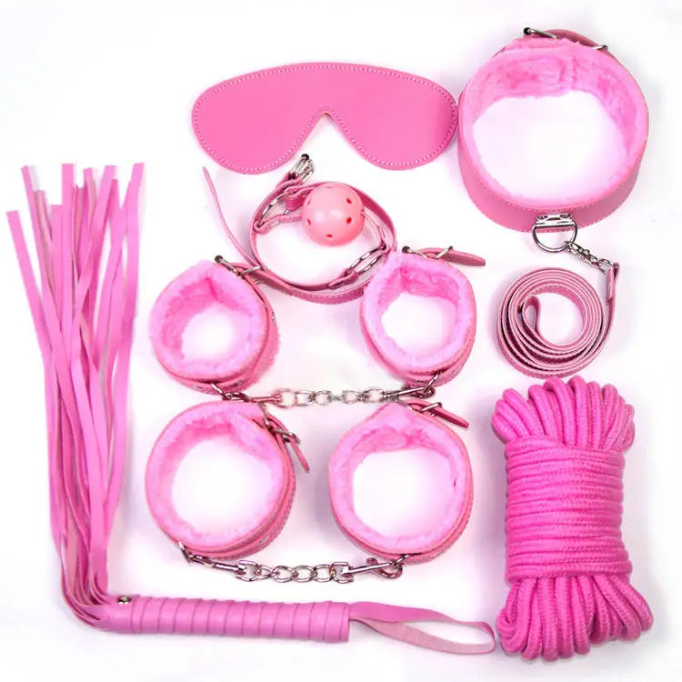 7-Piece Adult SM BDSM Bondage Kit multiple colors