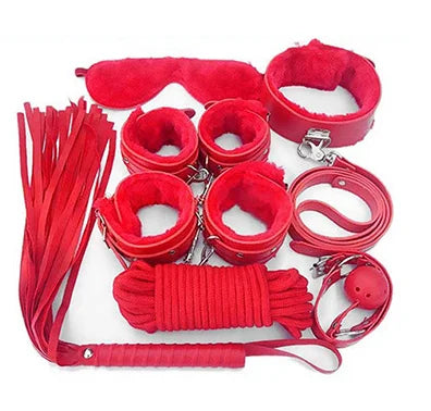 7-Piece Adult SM BDSM Bondage Kit multiple colors