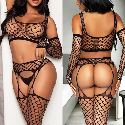 Sexy fishnet lingerie